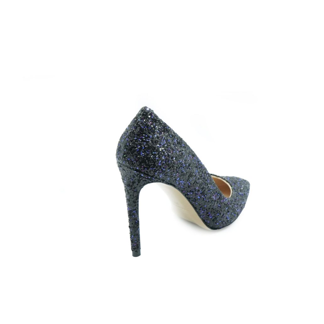 Lea Gu Scarpa Con Tacco In Nappa Glitter, Tacco 100mm