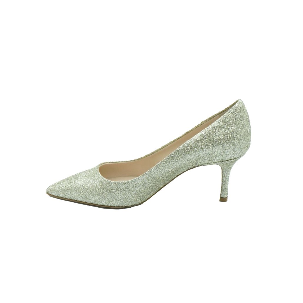 Lea Gu Scarpa Con Tacco In Nappa Glitter, Tacco 65mm