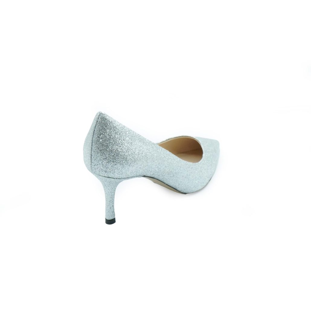 Lea Gu Scarpa Con Tacco In Nappa Glitter, Tacco 65mm