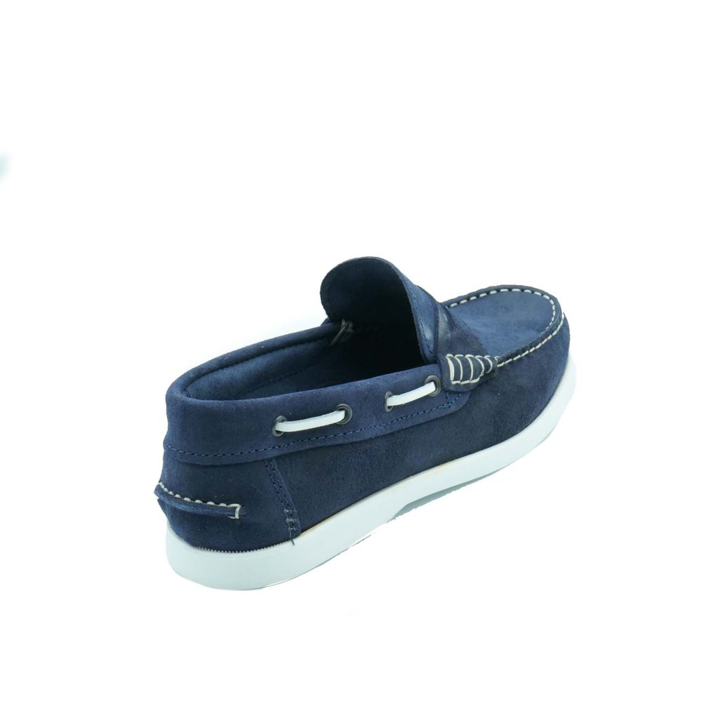 Lea Gu Scarpa Da Barca In Nappa, Bocca Di Leone Frontale, Fondo Gomma 15mm