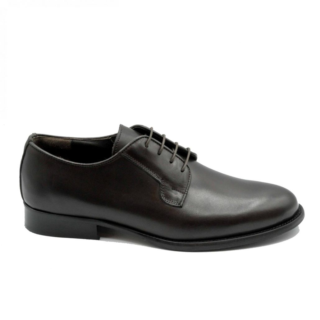 Lea Gu scarpa in nappa, allacciatura frontale, tacco 25 mm