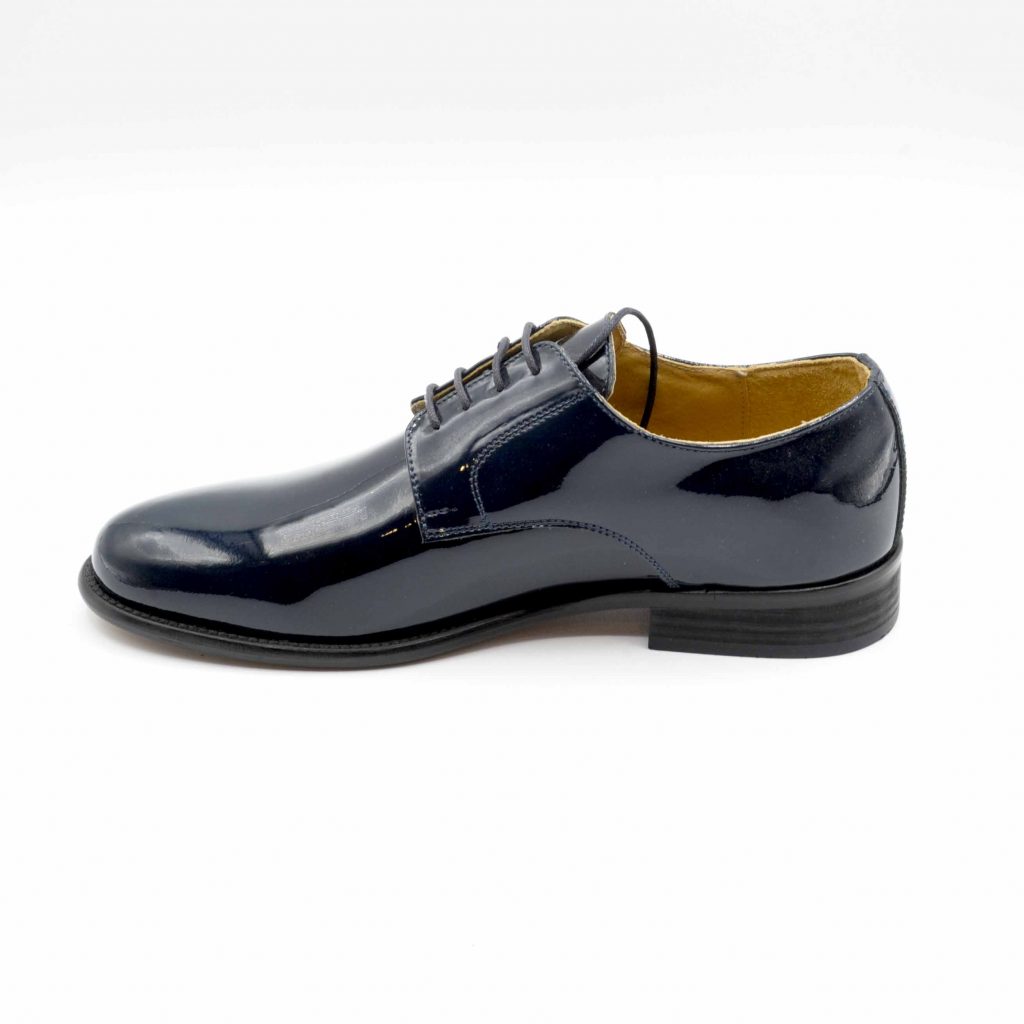 Lea Gu Scarpa In Vernice Con Allacciatura Frontale, Tacco 25 Mm