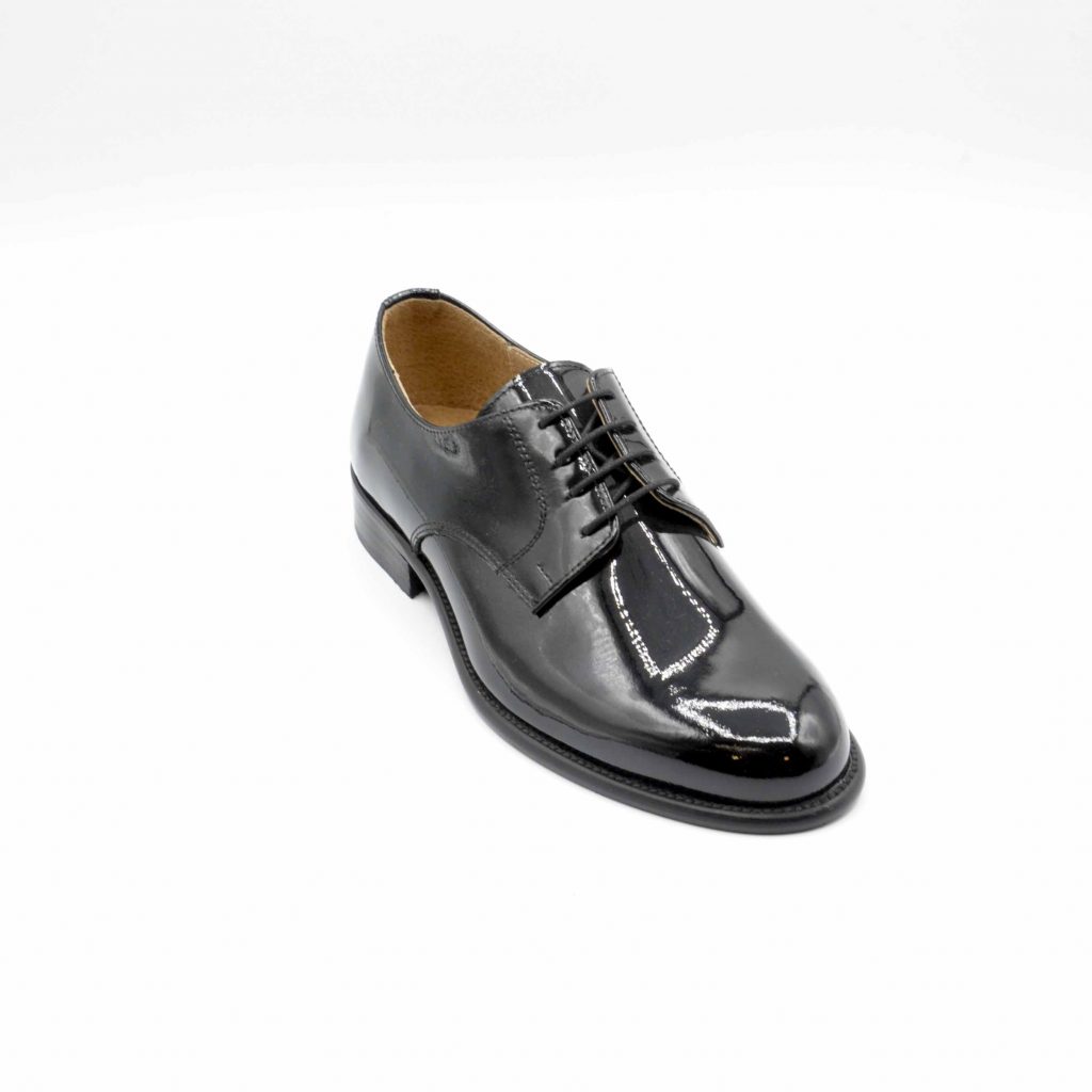 Lea Gu Scarpa In Vernice Con Allacciatura Frontale, Tacco 25 Mm