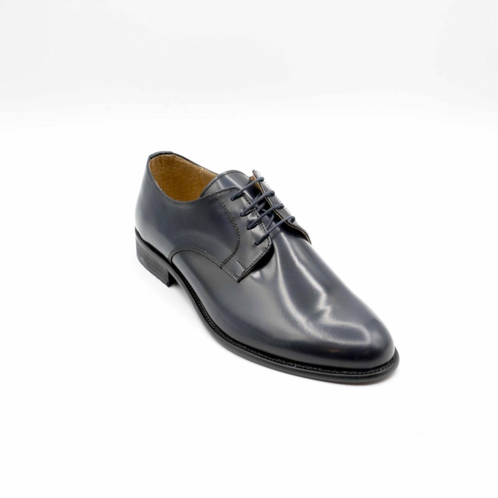 Lea Gu Scarpa In Vitello Abrasivato Con Allacciatura Frontale, Tacco 25 Mm