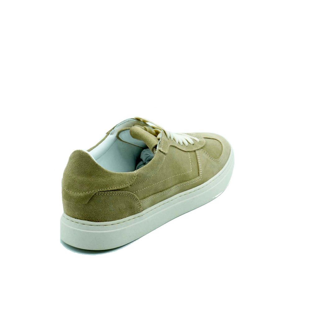 Lea Gu Sneakers In Camoscio, Allacciatura Frontale, Fondo 30mm