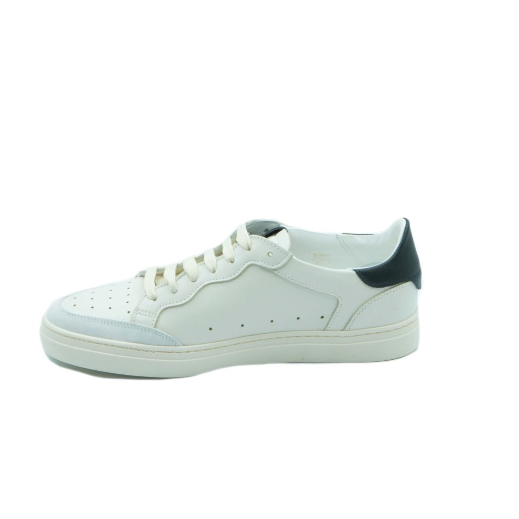 Lea Gu Sneakers In Nappa, Allacciatura Frontale, Tallone In Contrasto, Fondo Gomma 30mm