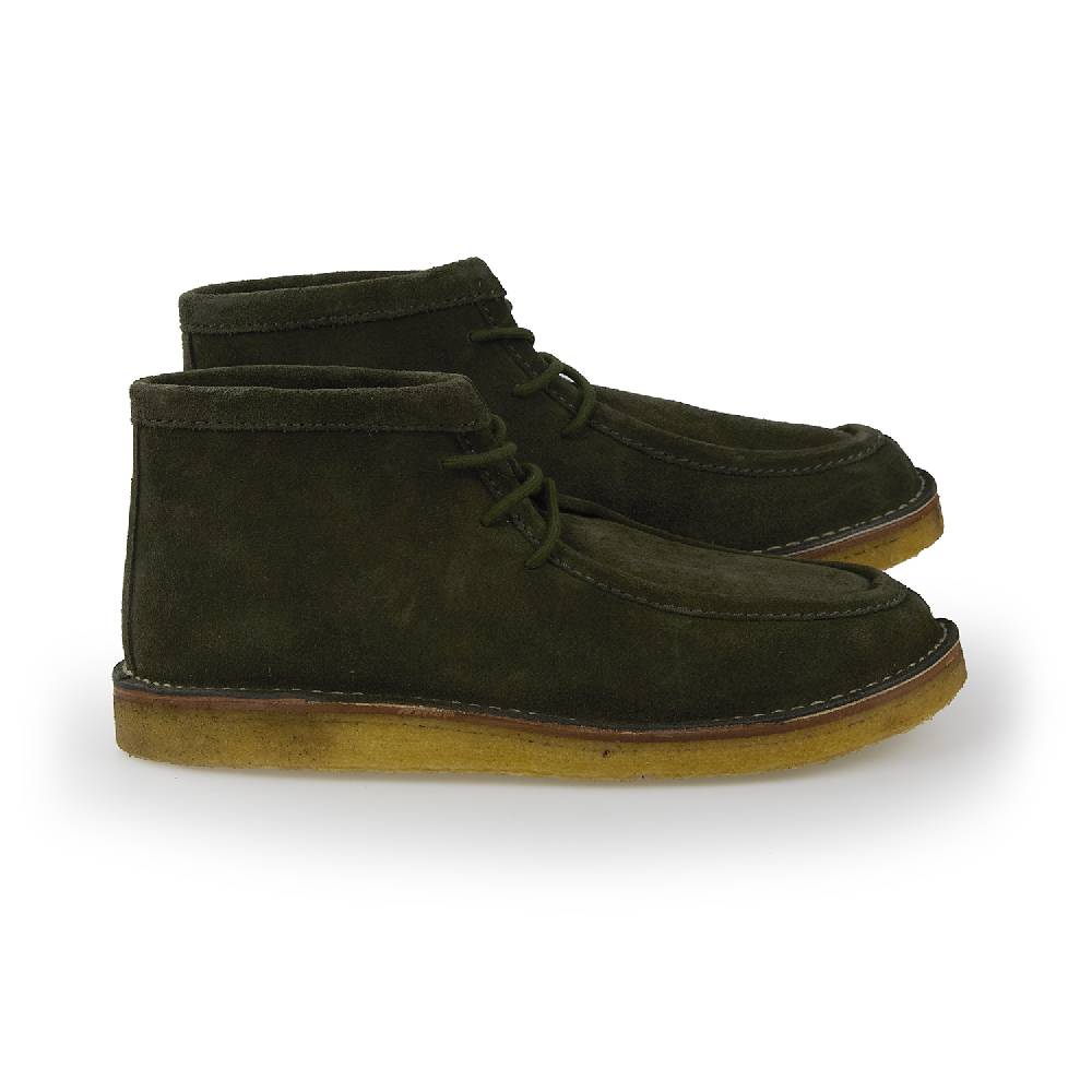 Lerews Track 16 Suede Bottle Green