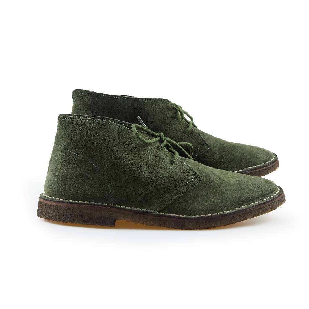 Lerews Track 3 Suede Bottle Green