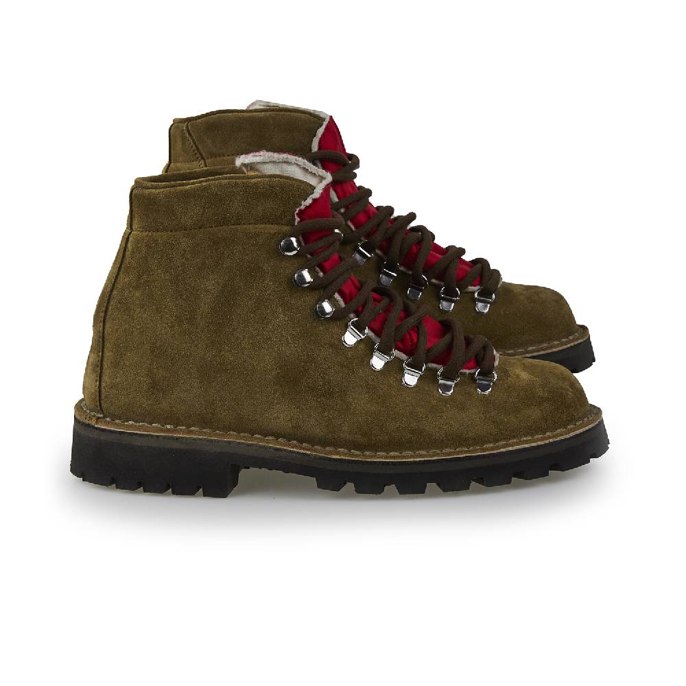 Lerews Track 4 Mid Suede Nylon Roccia Noce