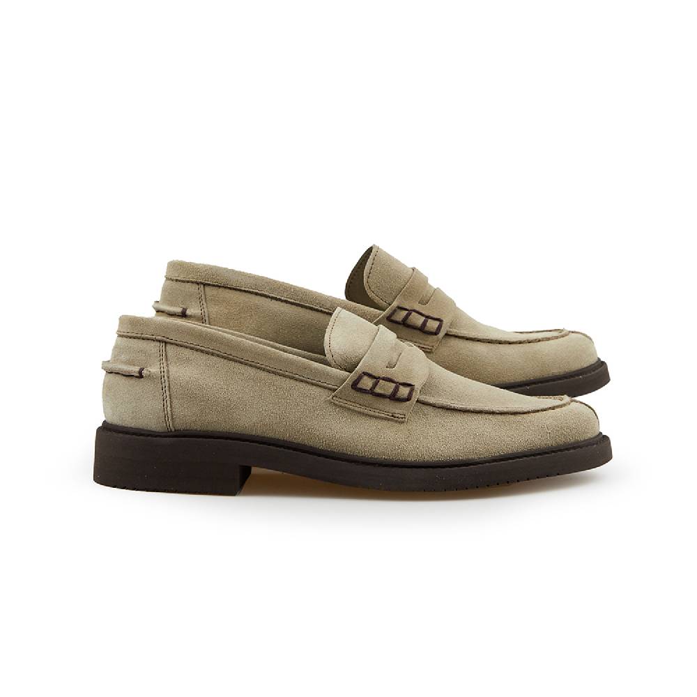 Lerews Track 9 Vitello Rovesciato Stone Suola Marrone