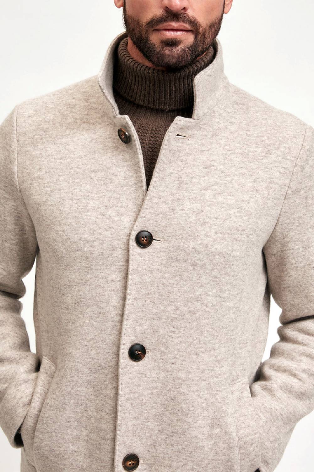 Manzoni 24 Cappotto Jersey In Tessuto Cashmere Loro Piana