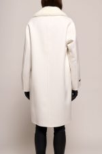 Manzoni 24 Giacca In Lana Con Collo E Tasche Visone