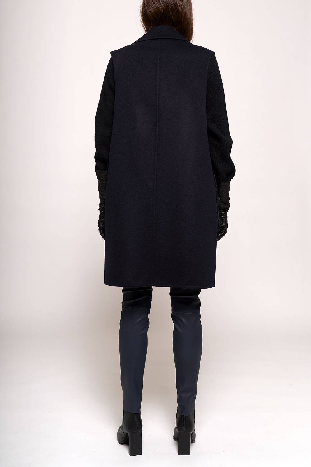 Manzoni 24 Gilet In Tessuto Cashmere Loro Piana Con Tasche Visone