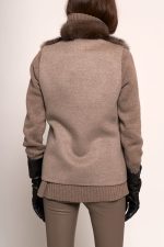 Manzoni 24 Gilet Zibellino Con Tessuto Cashmere Loro Piana