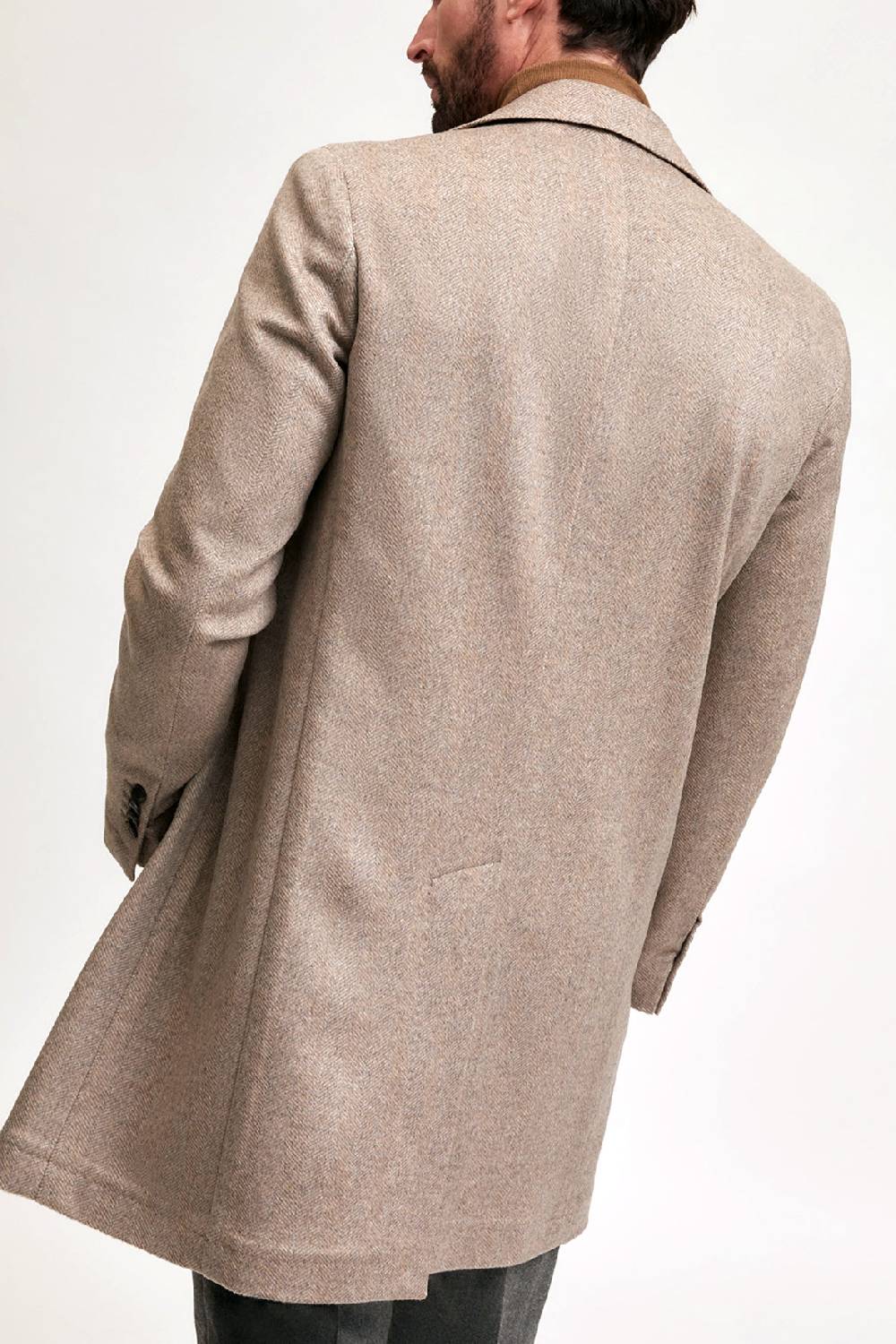 Manzoni 24 Cappotto In Lana Spigata