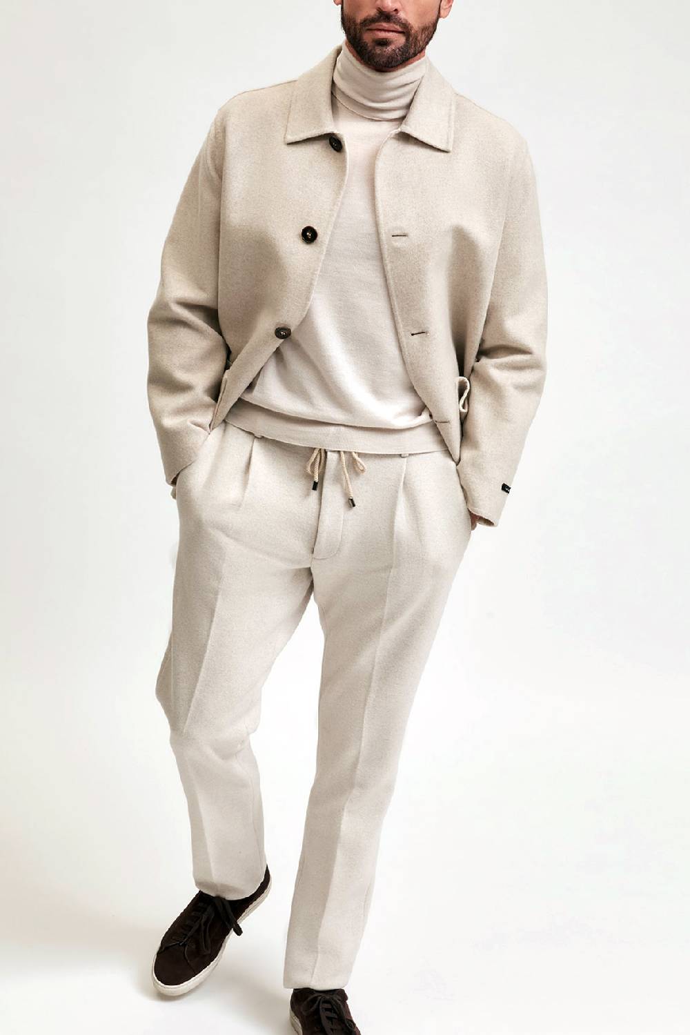 Manzoni 24 Giacca in tessuto cashmere Loro Piana