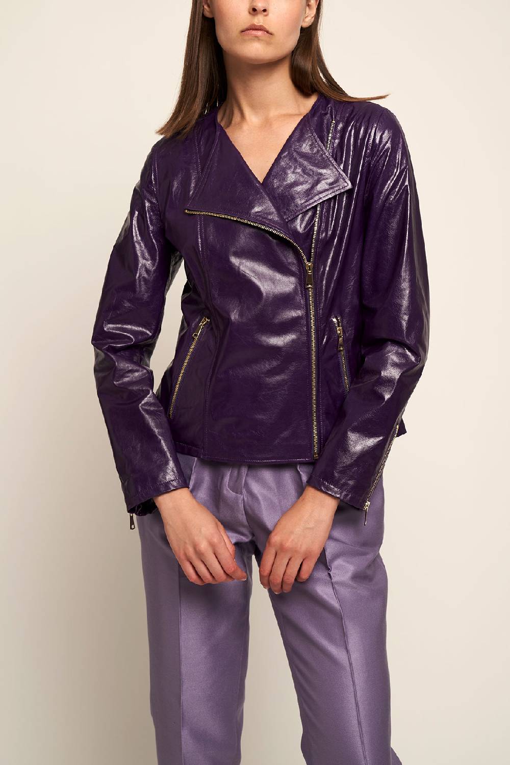 Manzoni 24 Giacca Nappa Shinny Foderata