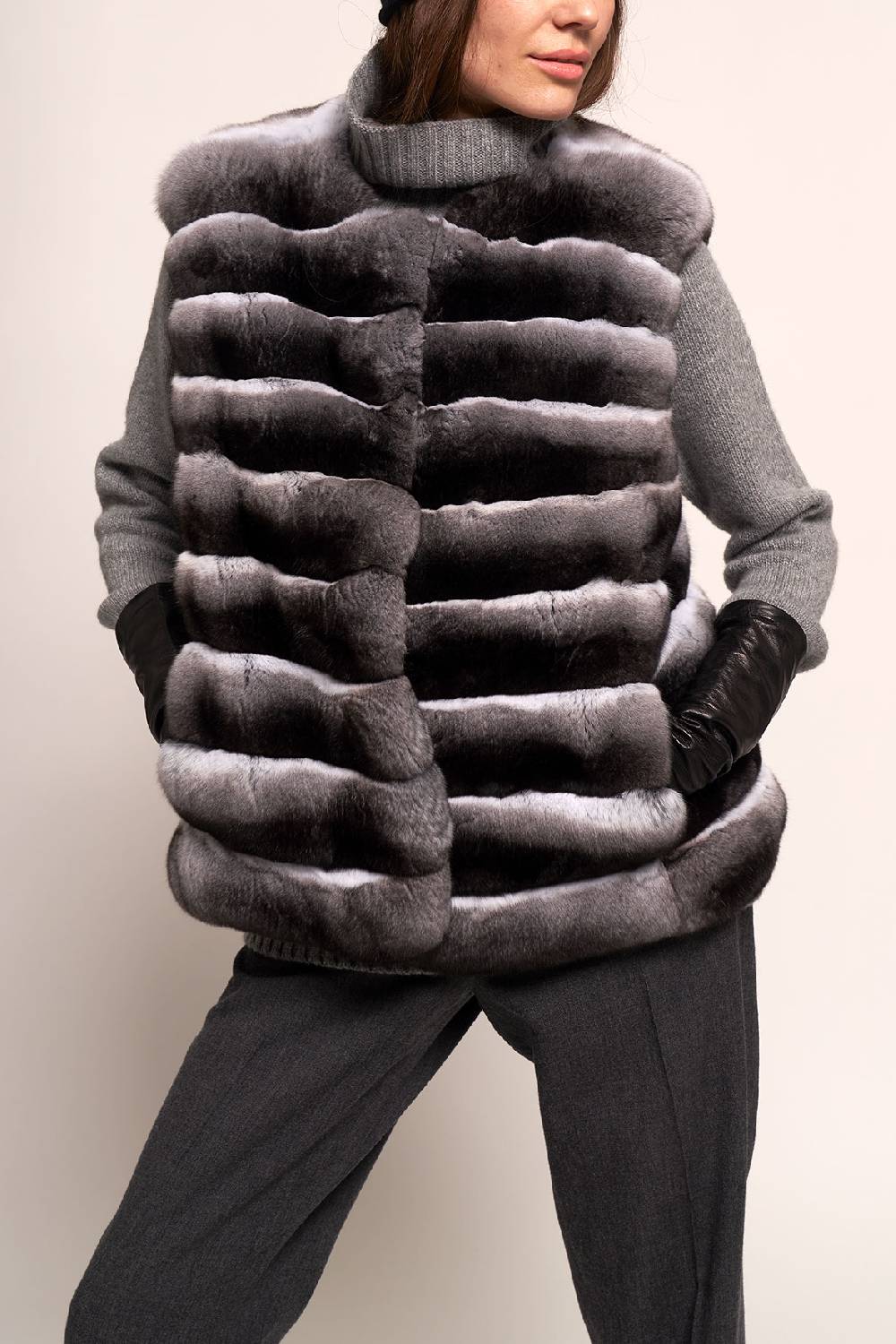 Manzoni 24 Gilet Chinchilla