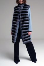Manzoni 24 Gilet Chinchilla Con Cashmere