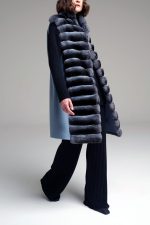 Manzoni 24 Gilet Chinchilla Con Cashmere