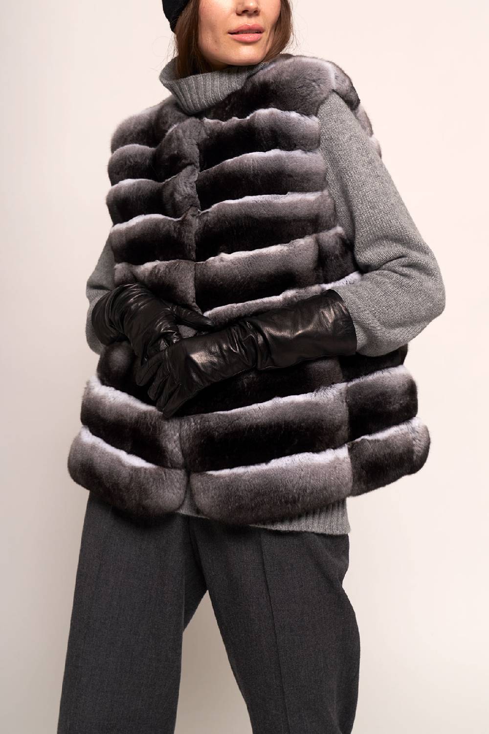 Manzoni 24 Gilet chinchilla