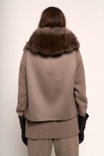 Manzoni 24 Gilet Zibellino Con Cashmere
