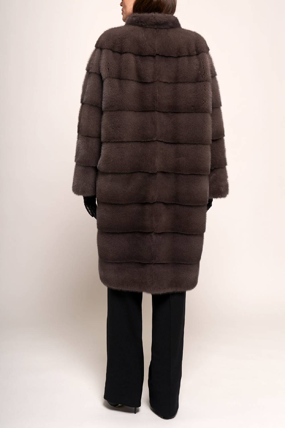 Manzoni 24 Pelliccia In Visone Foderata In Seta