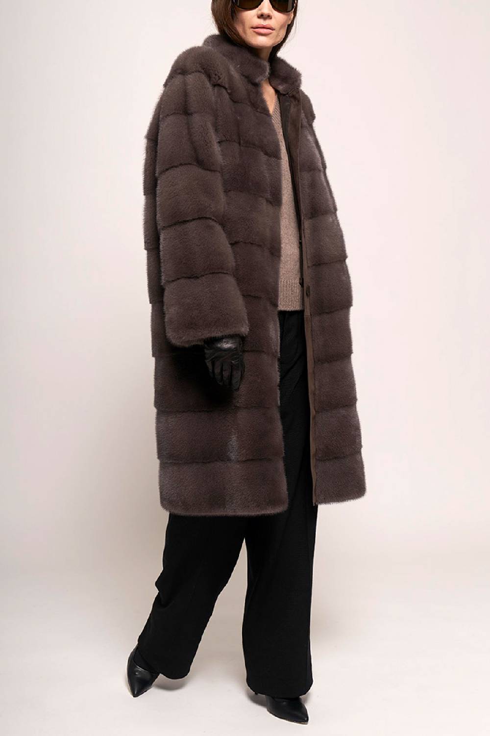 Manzoni 24 Pelliccia in visone foderata in seta