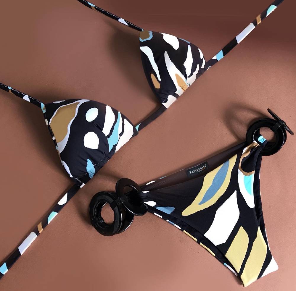 Nadia Guidi 01.n ORCHIDEA SELVAGGIA Bikini Triangolo Imbottito