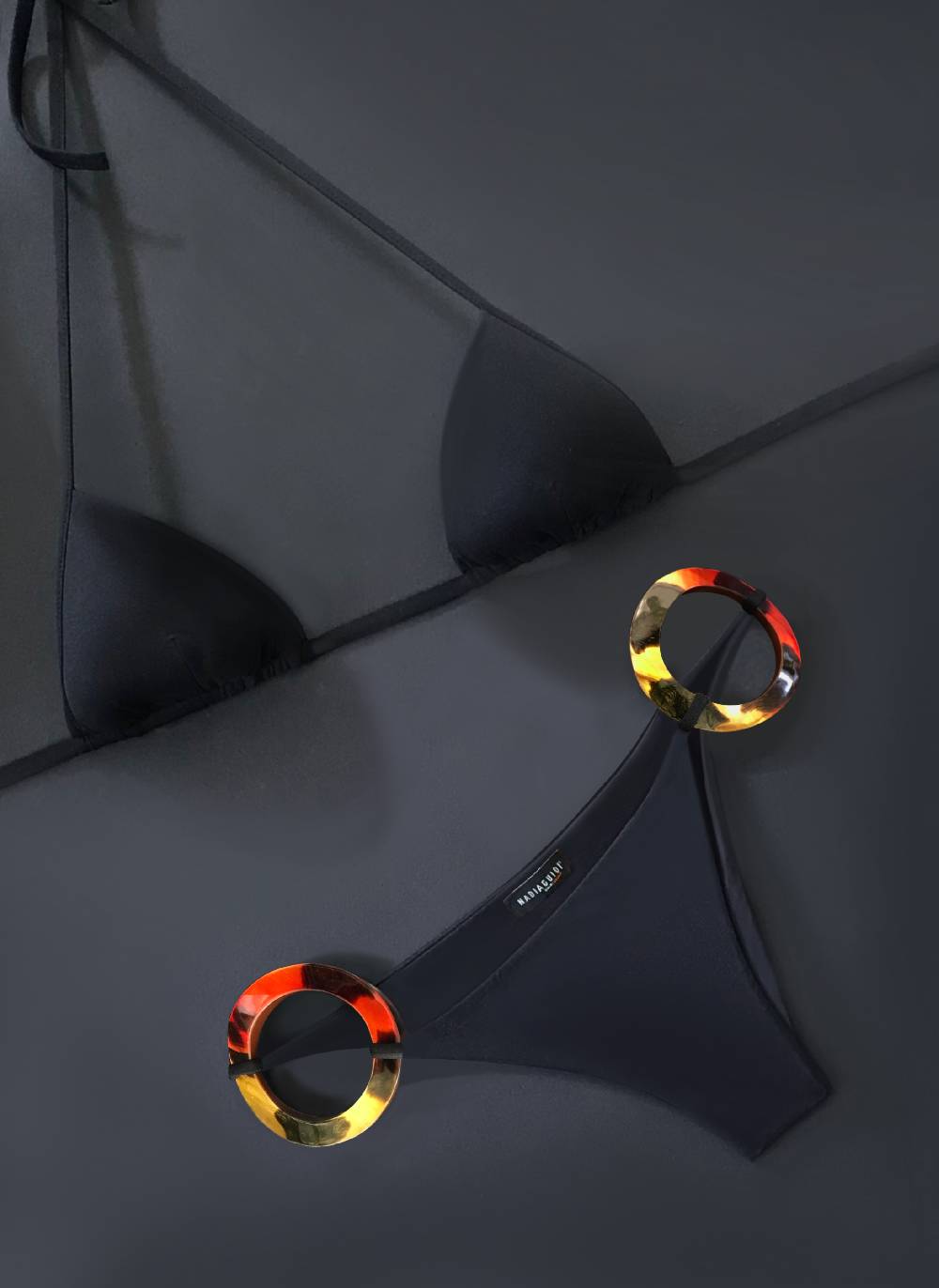 Nadia Guidi 02.d DEVA BLACK Bikini Triangolo Imbottito