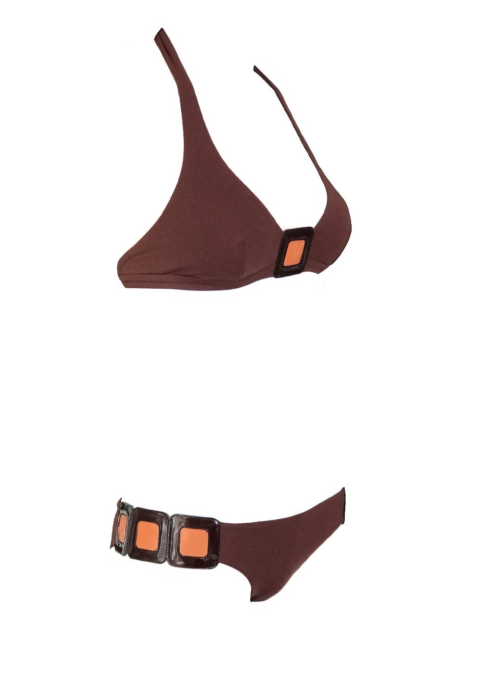 Nadia Guidi 35.d SQUARE Triangolo Americano Bordeaux