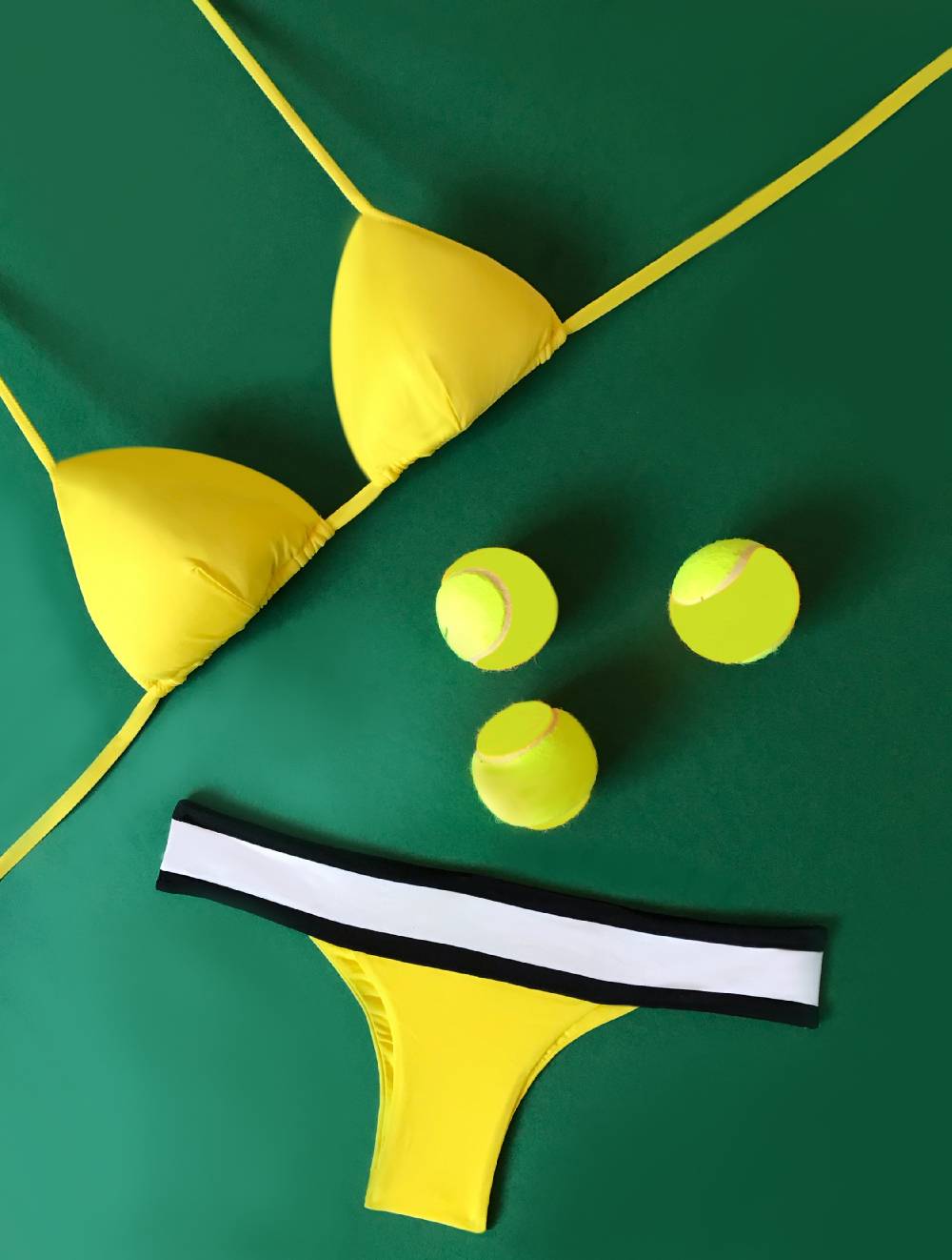 Nadia Guidi 01.b WIMBLEDON Giallo Bikini