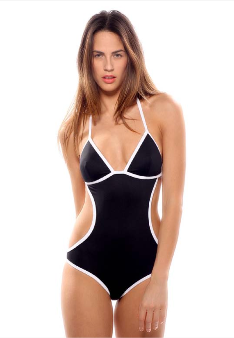 Nadia Guidi 01.c CHURCH ROAD Nero Trikini