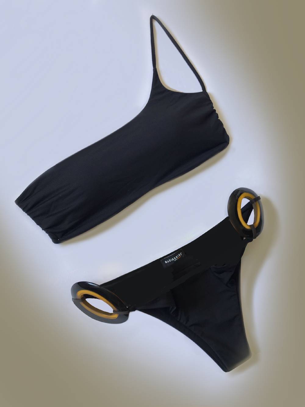 Nadia Guidi 02.l BORROMINI NOIR Bikini Monospalla