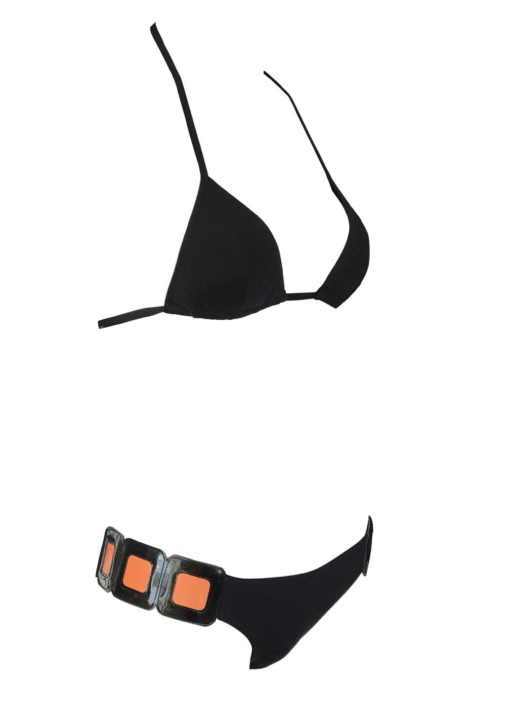 Nadia Guidi 35.e SQUARE Triangolo Imbottito Nero