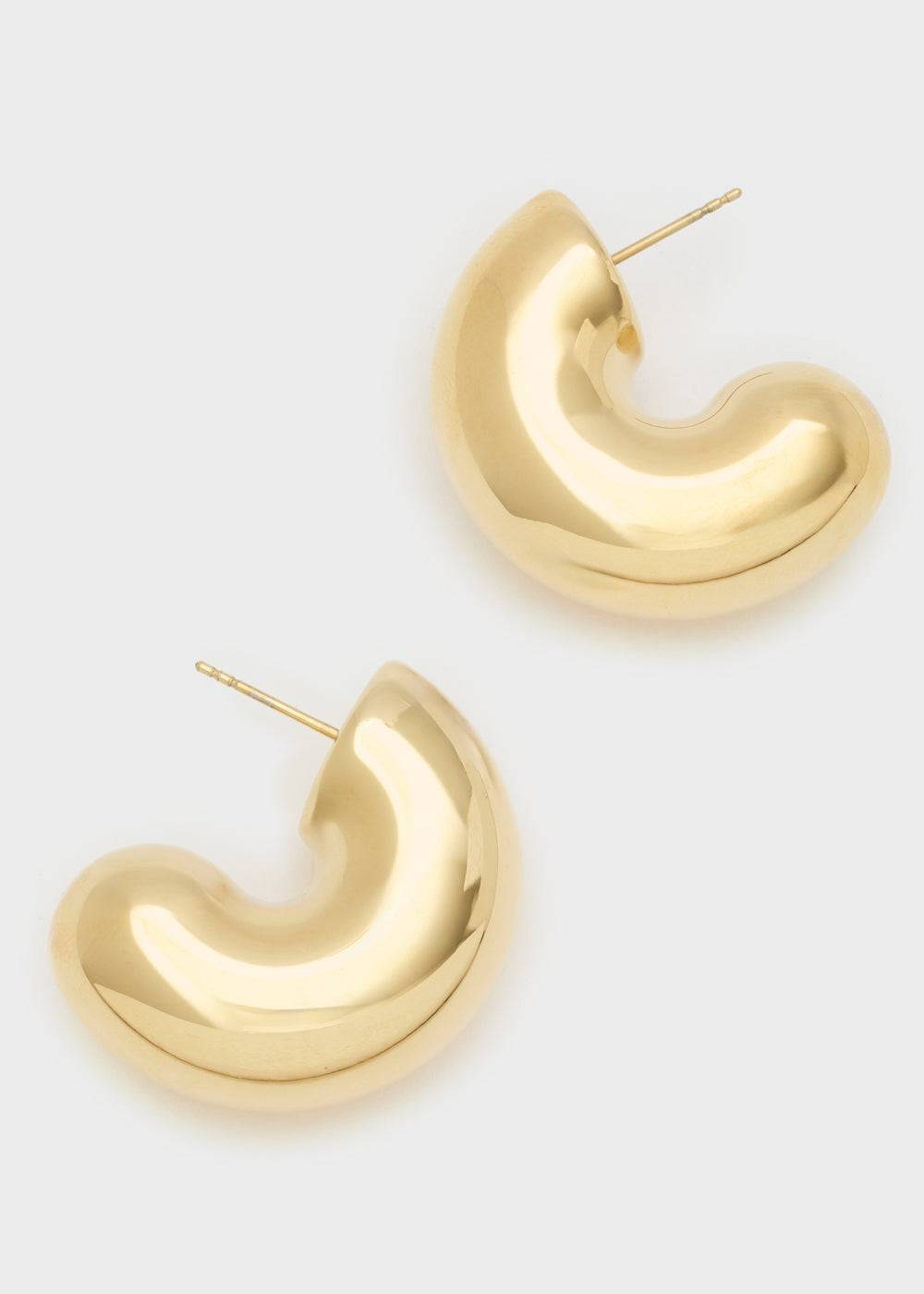 Nalí BIBI CHUNKY EARRINGS S.STEEL 14K G. PLAT. + COLORS