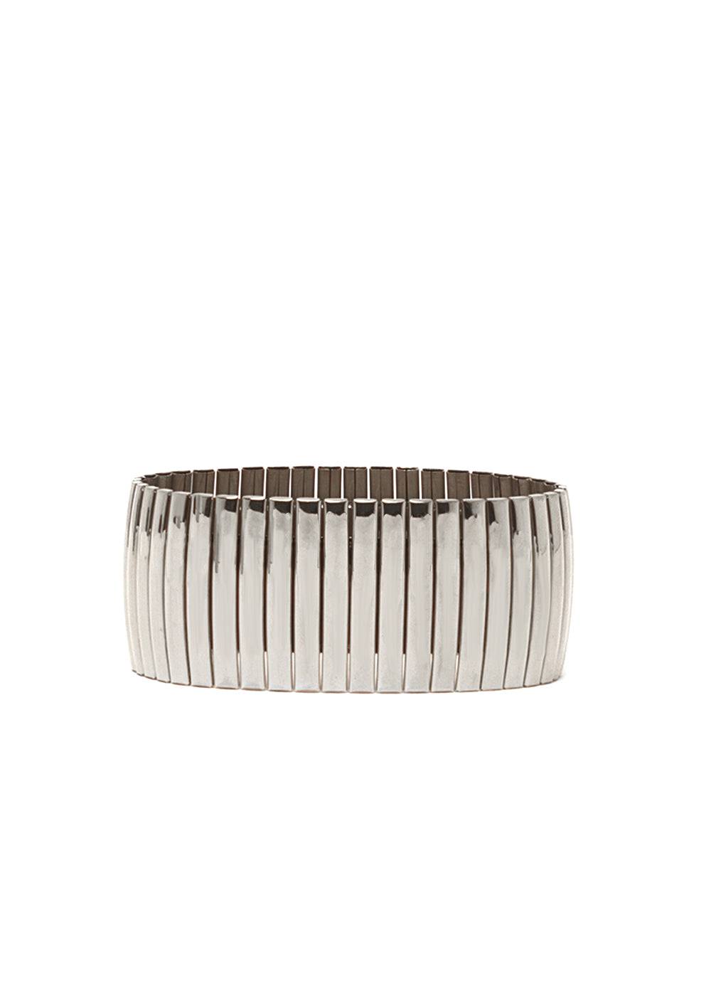 Nalí JARA ELASTIC BRACELET IN SILVER STAINLESS STEEL