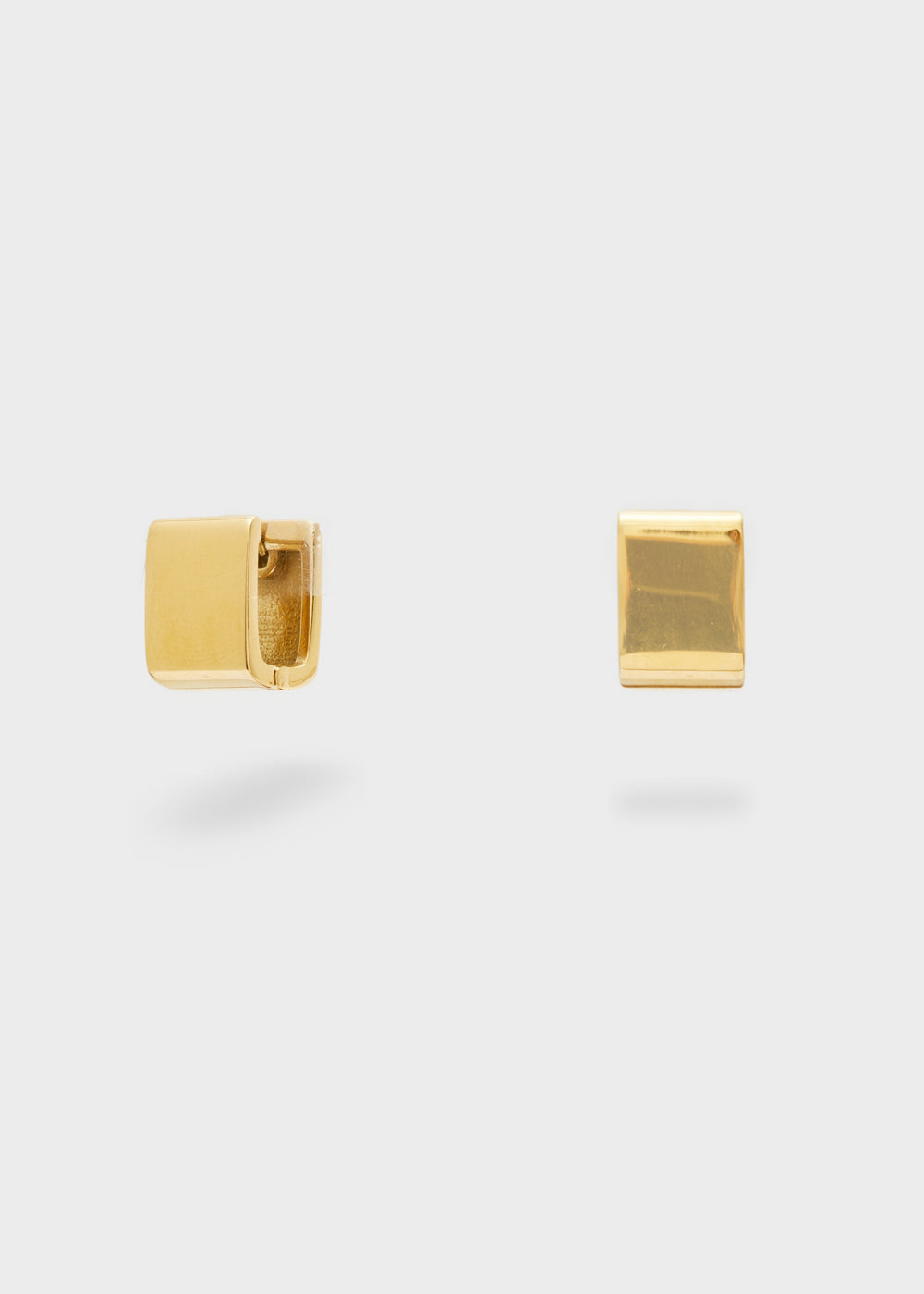 Nalí 14KT GOLD PLAT. S.STEEL SQUARE EARRINGS