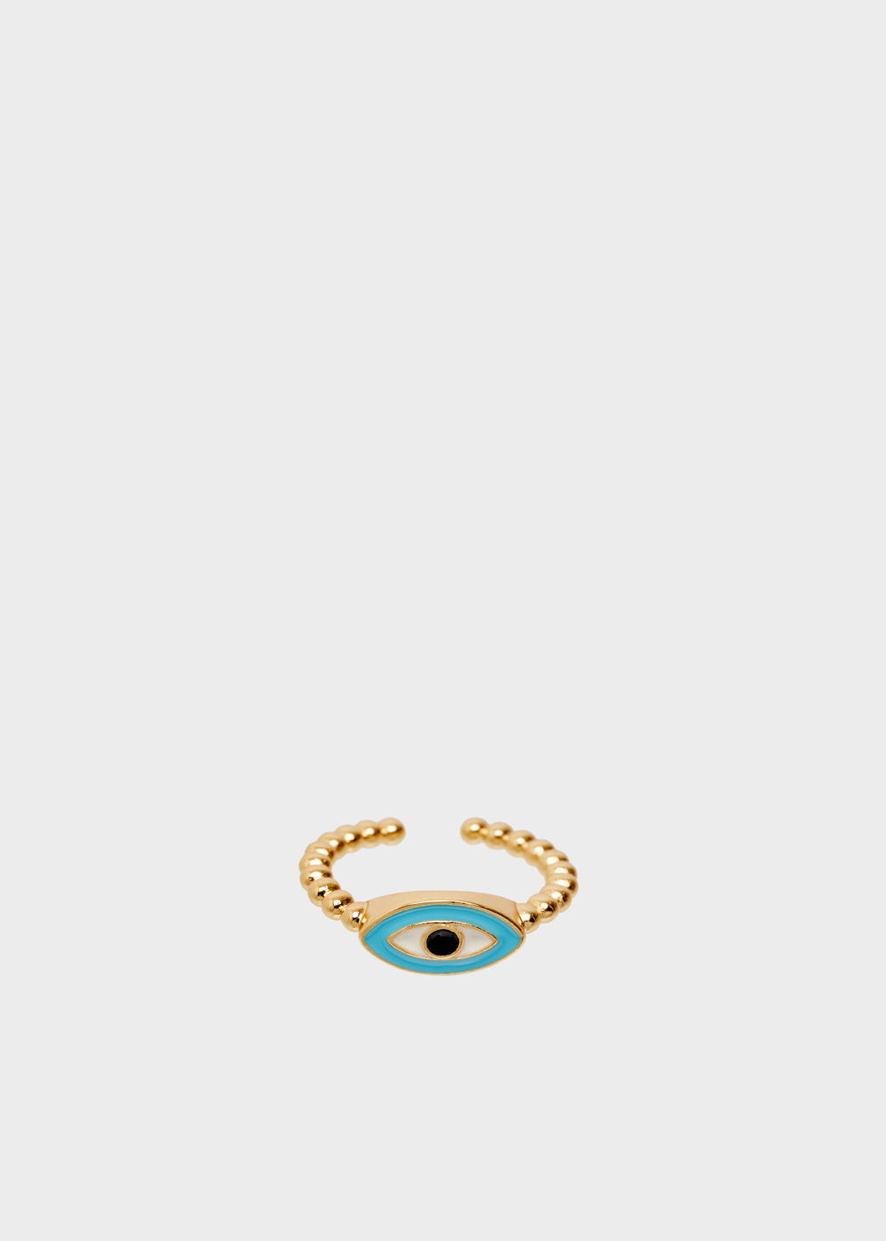 Nalí 14KT GOLD PLATED RING WITH BLUE EYE