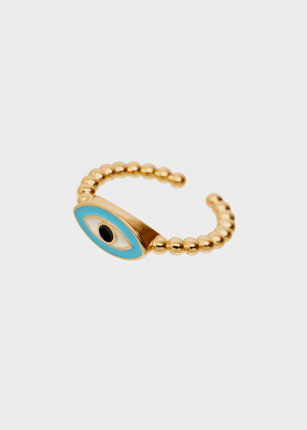 Nalí 14KT GOLD PLATED RING WITH BLUE EYE