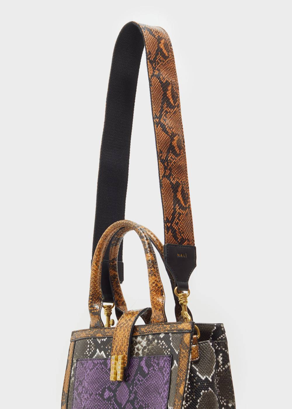 Nalí ADELINA STRAP W/ YELLOW SNAKE PRINT