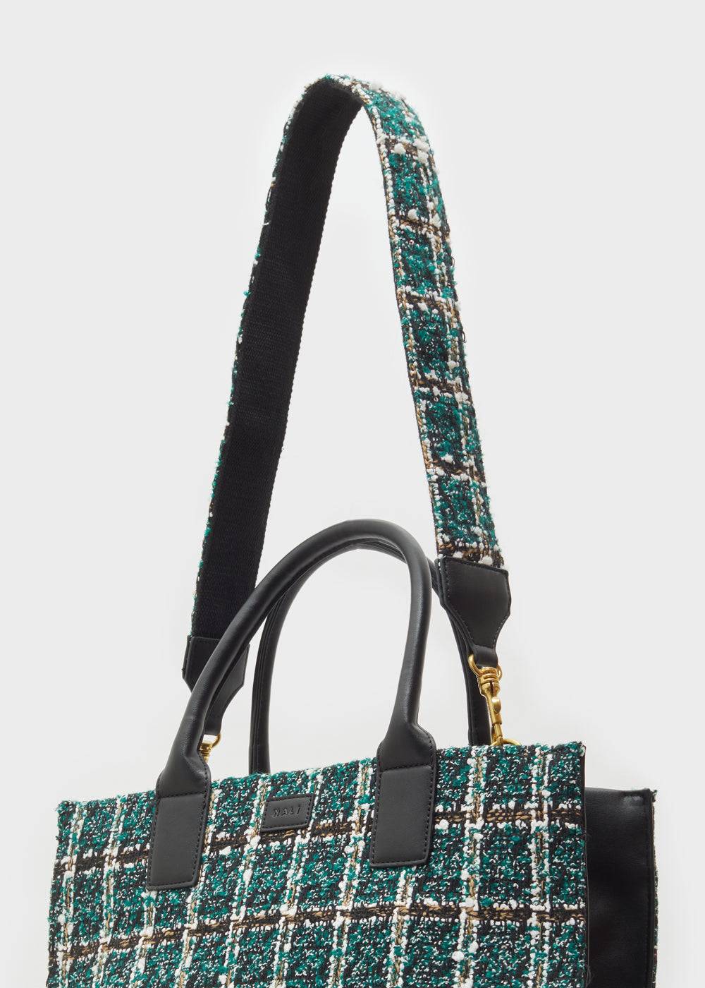 Nalí ALMA STRAP W/ GREEN CHECK FABRIC