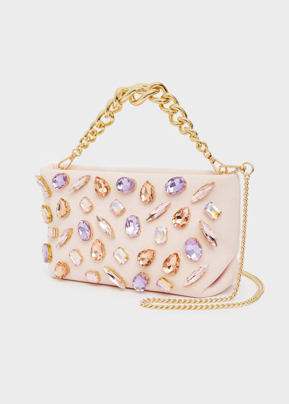 Nalí ANGIE BAG IN NEOPRENE W/ STONES + COLORS