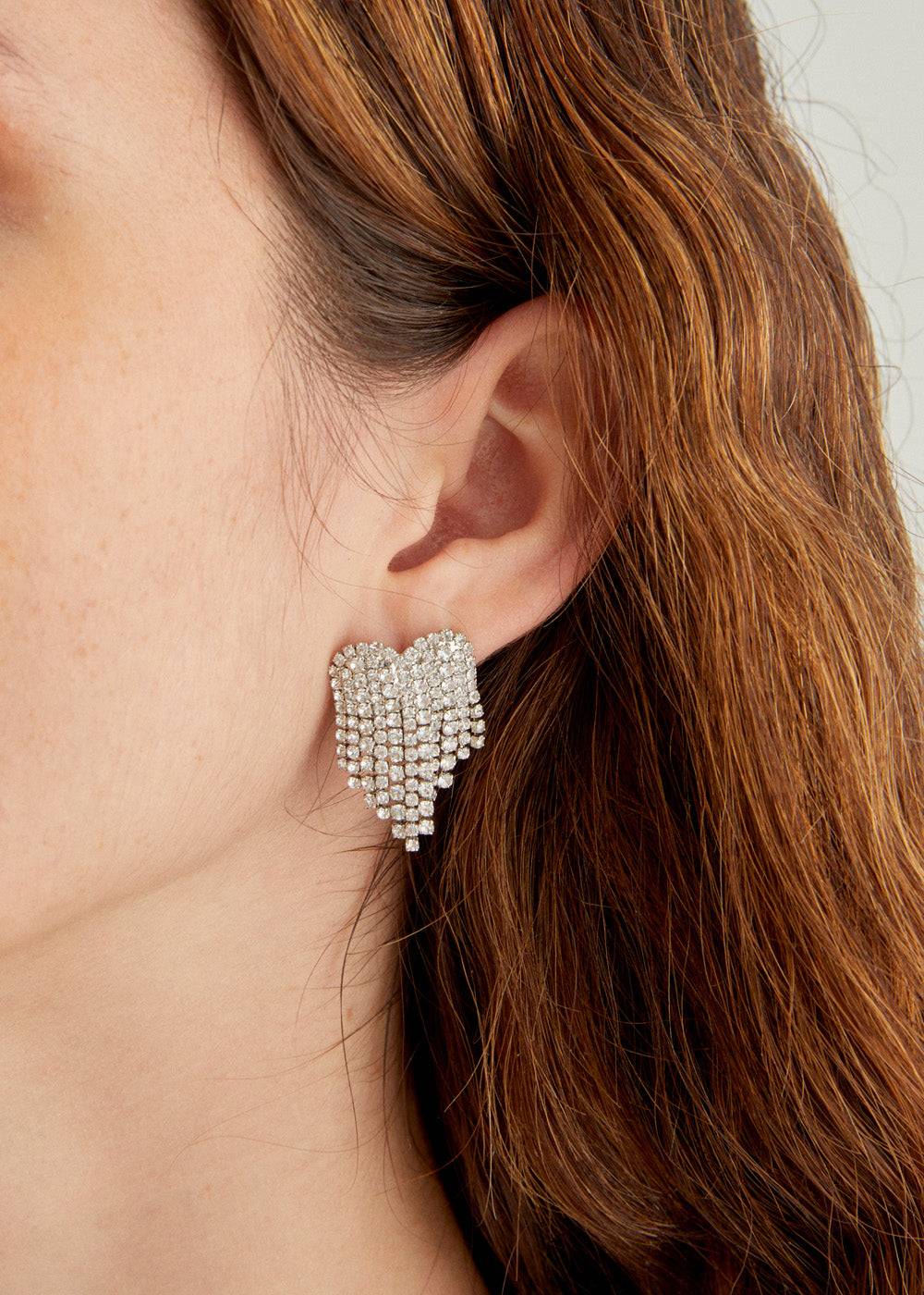 Nalí BABY HEART EARRINGS W/ STONES + COLORS