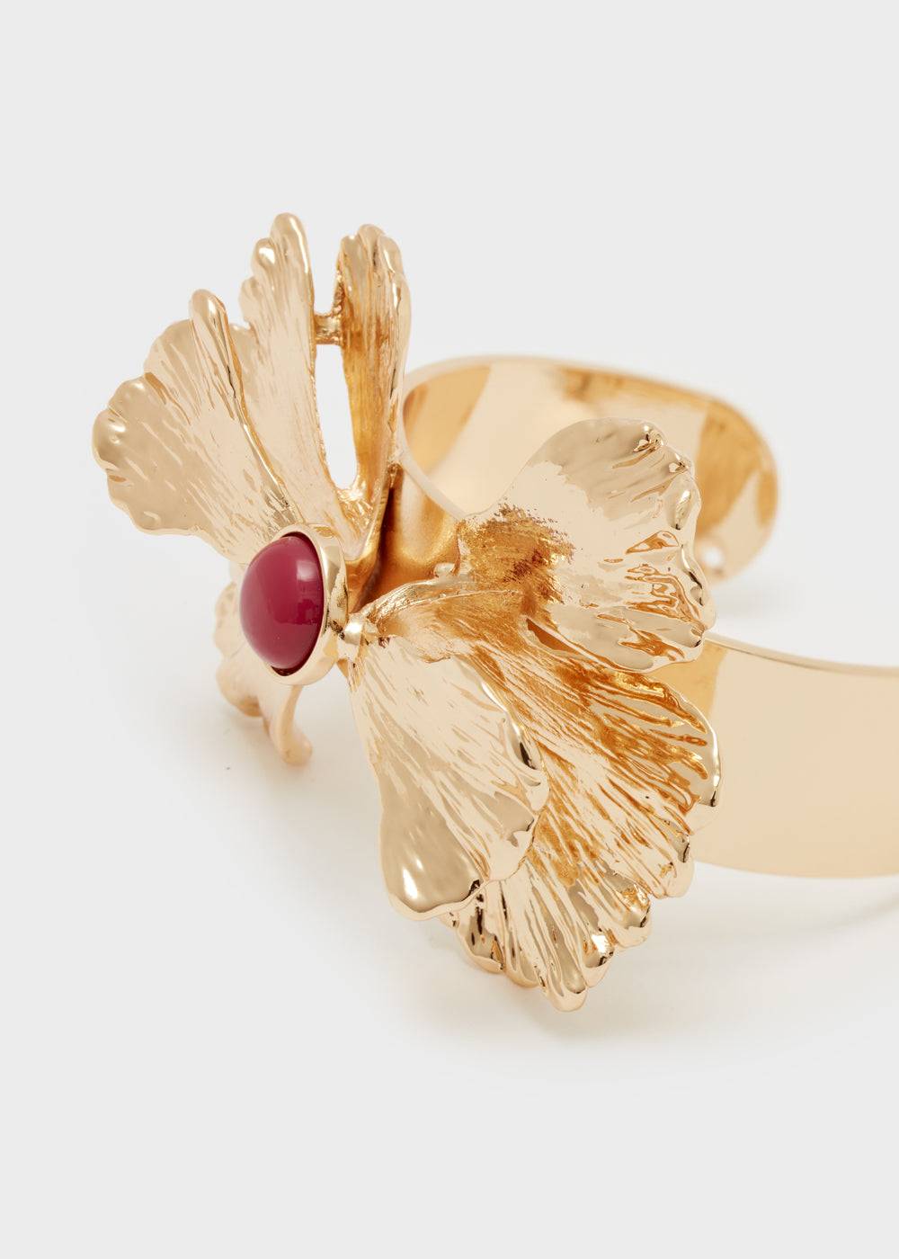 Nalí BANGLE BRACELET IN GOLD W/ PURPLE PEARL