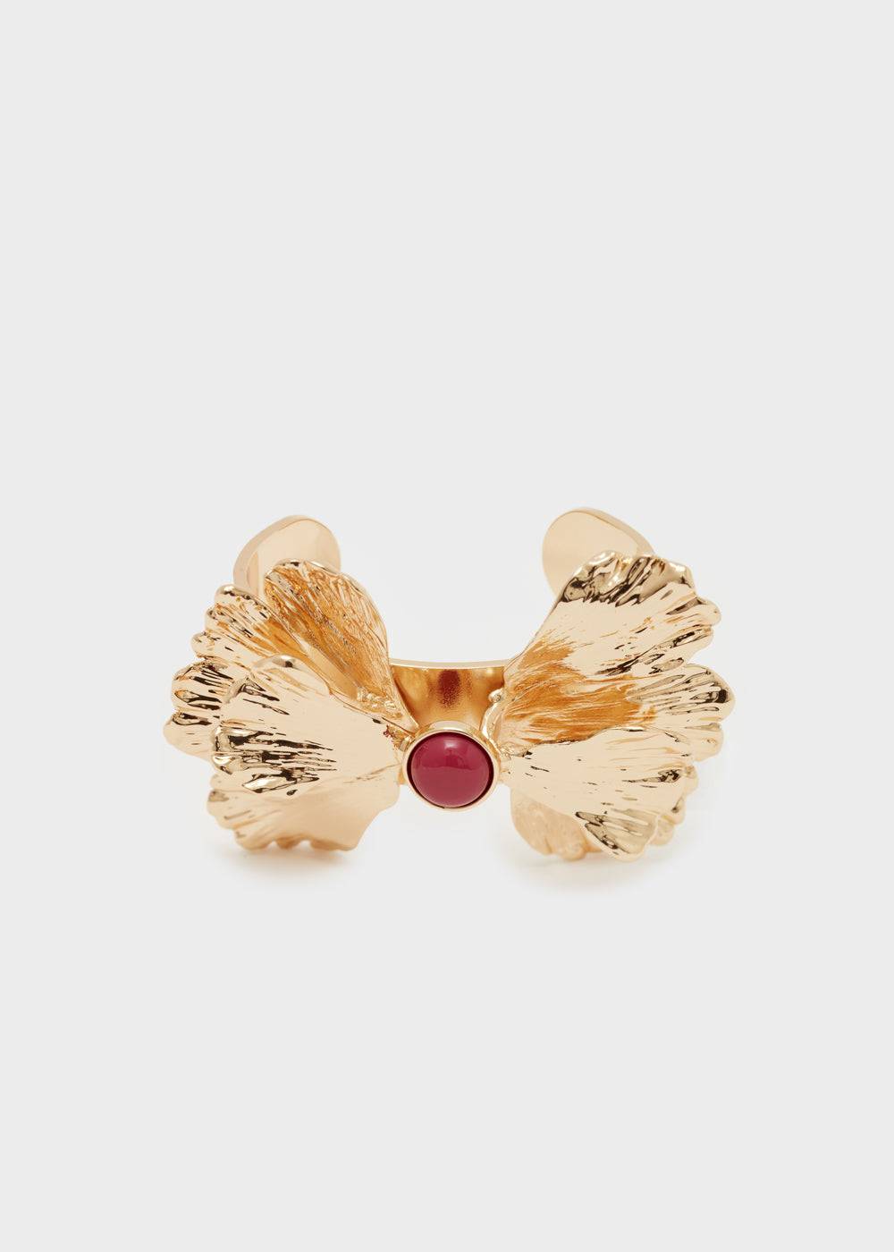 Nalí BANGLE BRACELET IN GOLD W/ PURPLE PEARL