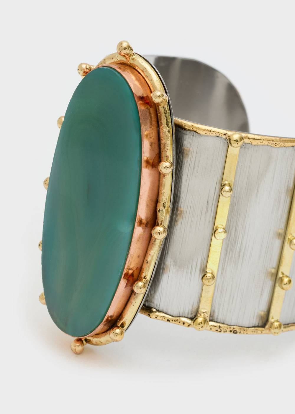 Nalí BANGLE BRACELET W NATURAL STONE + COLORS