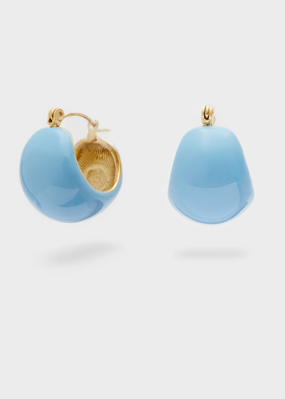 Nalí BECCA ENAMEL EARRINGS S.STEEL + COLORS