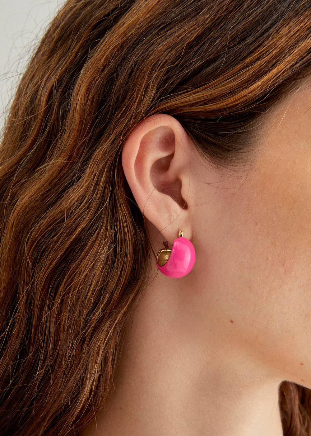 Nalí BECCA ENAMEL EARRINGS S.STEEL + COLORS