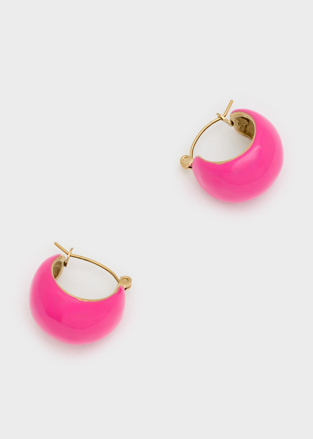 Nalí BECCA ENAMEL EARRINGS S.STEEL + COLORS